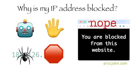 why is my ip blocked